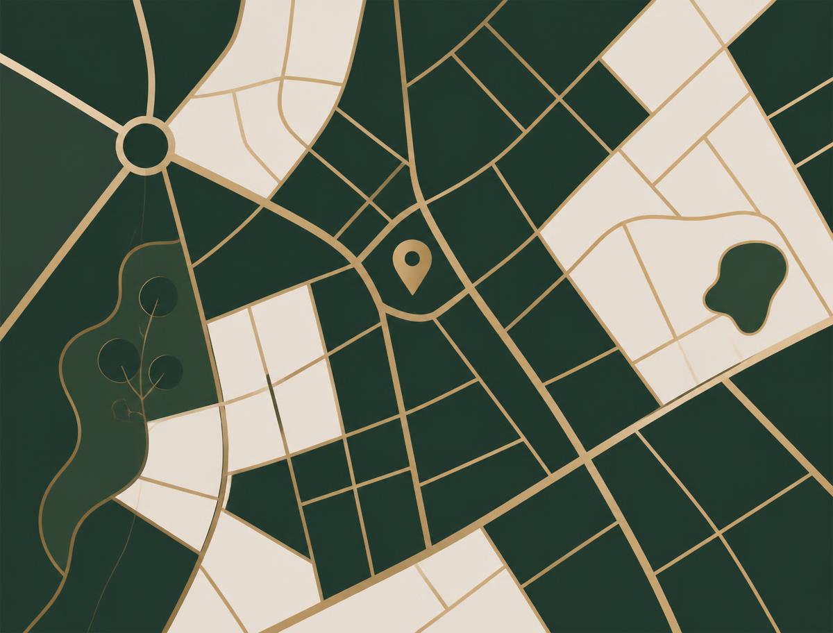 Stylized map illustration marking the Cedarwood Cleaners location on West Broadway in Hewlett